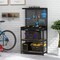 Freestanding Tool Storage Workbench with Pegboard with 14 Hanging Accessories and 2 Drawers